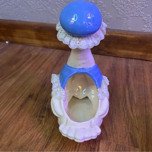 Charming Ceramic Duck Figurine Vintage goose planter approx 8” - Picture 4 of 7